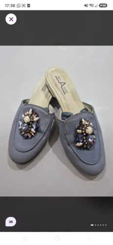 Mule not a shoe azul 36