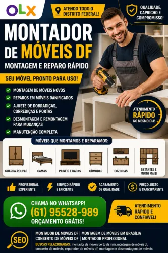 Montagem de Móveis DF | Montador e Conserto em Brasília