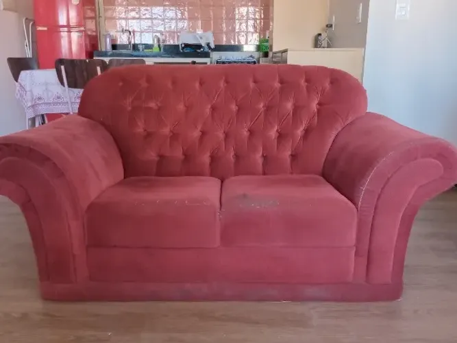Sofa clássico 2 lugares capitone / estilo vintage
