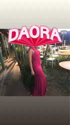 Vestido de Festa Sereia Rosa Pink