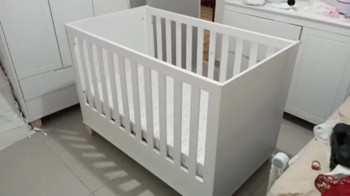 Berço Mini Cama Matic - Usado 1x -Incluso colchão