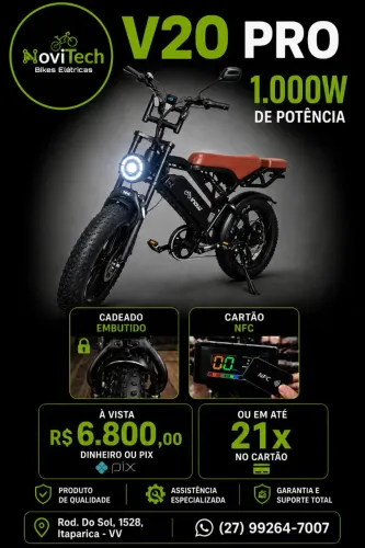 Bicicleta elétrica V20 PRO