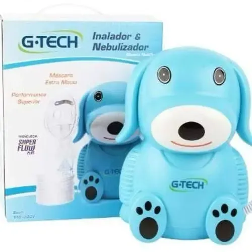 Inalador e nebulizador NebDog G-Tech azul Bivolt