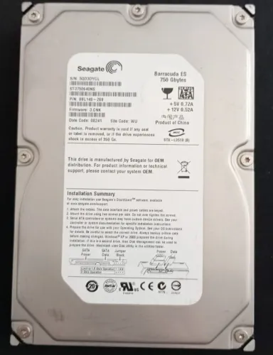 HD 750GB ideal para PC 3,5" Seagate Barracuda - Funcionamento pleno