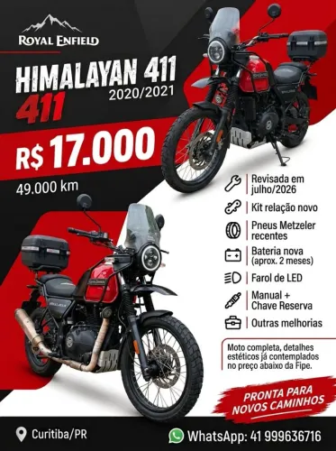 Royal Enfield Himalayan 411 2020/2021 - Revisada - R$ 17.000