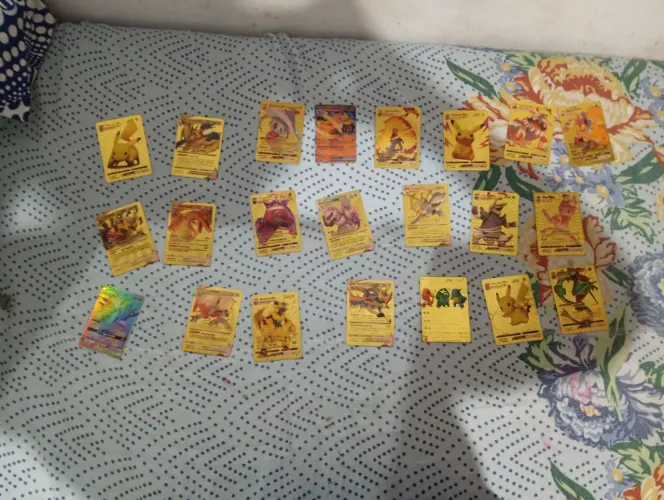COLEÇÃO DE CARDS POKÉMONS DOURADOS!