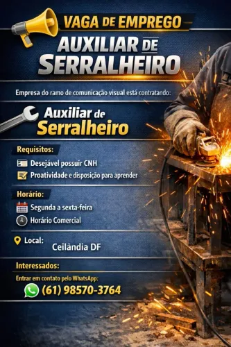 CONTRATANDO: Empresa de comunicação visual