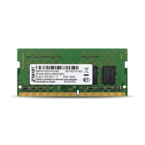 Memória RAM Notebook Smart 4GB DDR4 Instalada