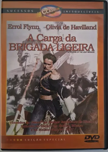 DVD A Carga da Brigada Ligeira Errol Flynn Olivia de Havilland