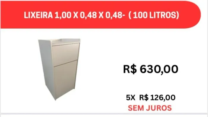 lixeira para fest food- direto da fabrica- ideal para  praça de alimentação,lanchonete