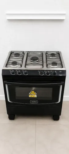 Fogão Hera Plus 5 Bocas Preto | Realce