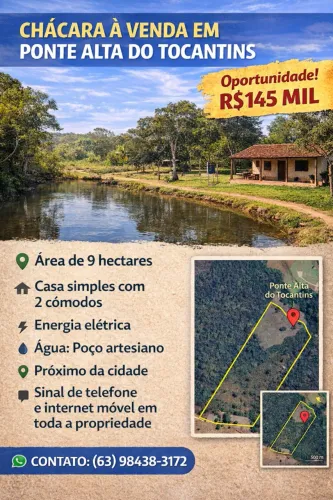 Chacara em Ponte Alta do Tocantins