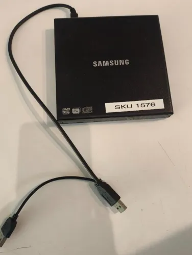 GRAVADOR /LEITOR DE DVD EXTERNO SANSUNG SE-S084 - USADO FUNCIONANDO