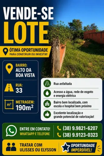 VENDE-SE LOTE - ECELENTE OPORTUNIDADE!!