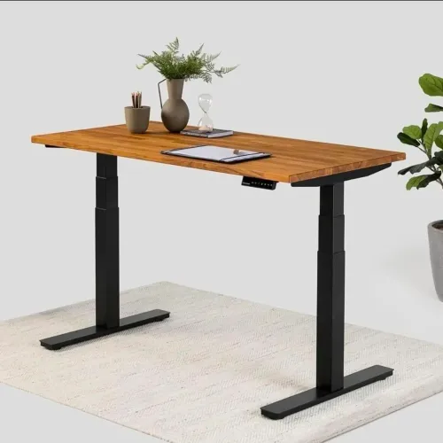 Mesa GenioDesk ART (Tampo em Teca) - NOVA, LACRADA NA CAIXA!