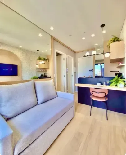 Apartamento Lindamente Decorado e 100% Mobiliado no Edifício Cena Living Centro