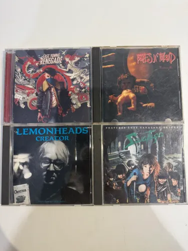 Lote de 4 CDs (Rock Alternativo, Grunge, Punk e Heavy Metal)