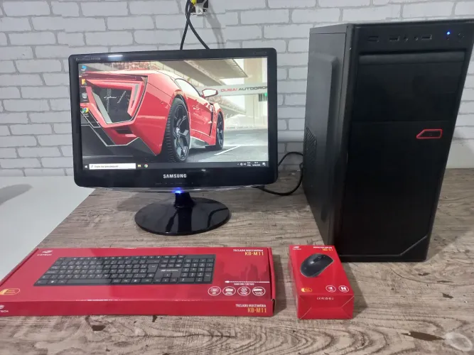 PC Intel Core i5 Completo / 8 GB / SSD / Tela 19" / Garantia