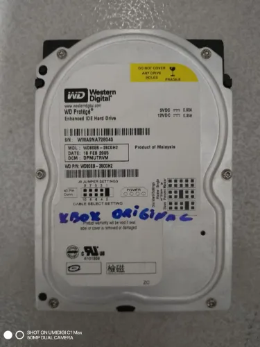 HD IDE 40gb. Com sistema do Xbox clássico evolution instalado 