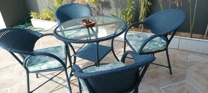 Conjunto externo em rattan