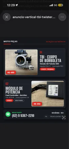 Tbi Cb250F Twister e fuel controler zera 