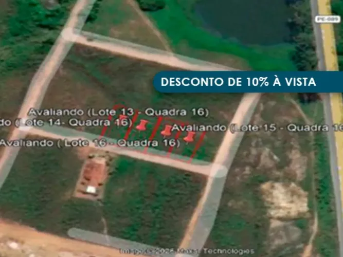 04 Terrenos 360 m² (cada) - Loteamento Araruna II - Timbaúba - PE