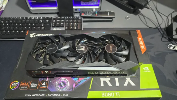 RTX 3060Ti AORUS MASTER TOP DE LINHA 