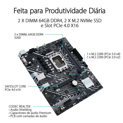 Placa mãe e processador i5