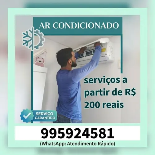 Instalação ar condicionado e serviços