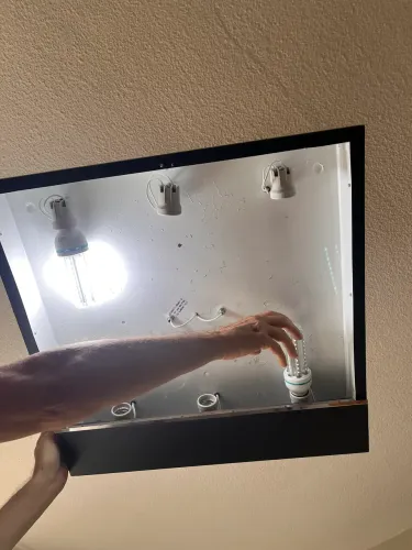 Lustre/luminária teto para 6 lâmpadas 