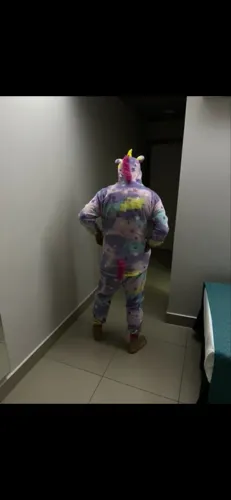 Pijama unicórnio adulto G