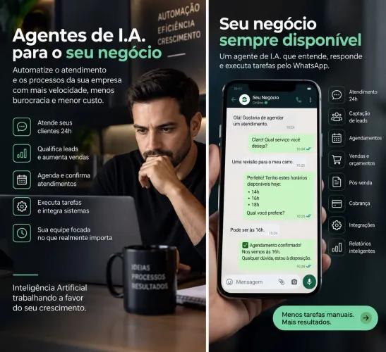 Agentes de I. A. para seu negócio