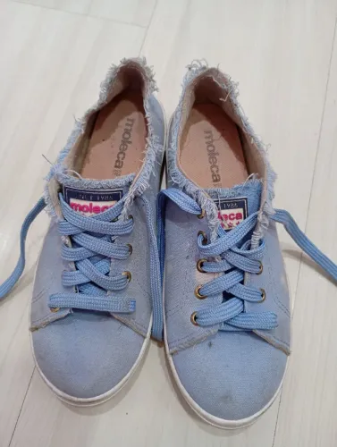 Tênis Feminino Moleca Casual Desfiado