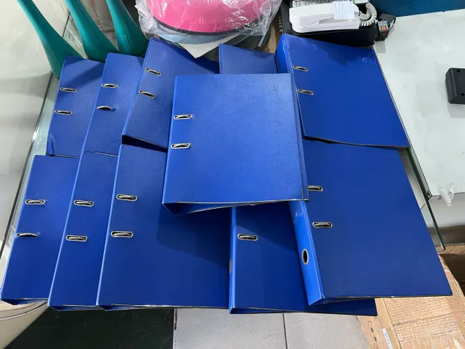 Lote Pasta Registradora Chies AZ Azul
