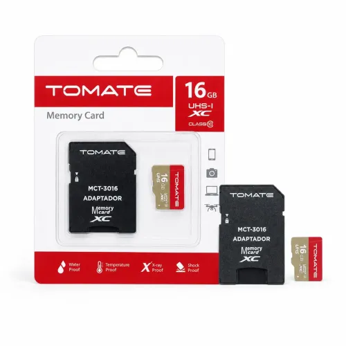 Cartão MicroSD Tomate 16GB MCT-3016 Classe 10 com Adaptador SD