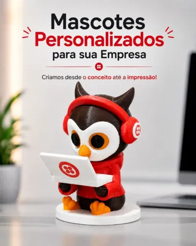 Mascote Personalizado  para Empresas Brinde Coporativo com Logo para Empresas