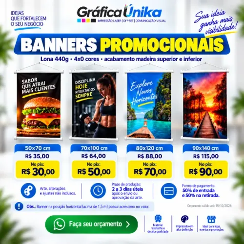 Banner Personalizado em Campo Grande | A partir de R$ 30