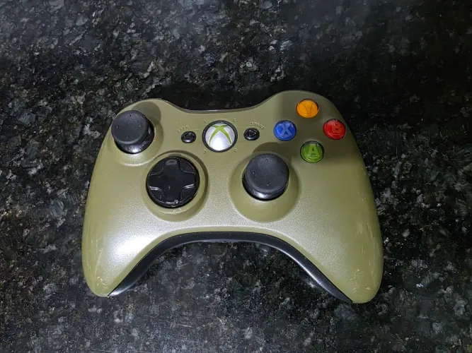 Controle Halo Xbox 360 Original Edição Limitada Halo 3 Verde Revisado, funcionando 100%