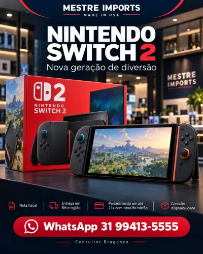 Nintendo Switch 2 Loja Física em Belo Horizonte