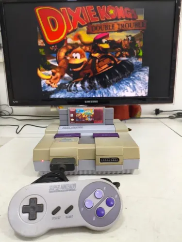 Super Nintendo com Dk country 3 Original