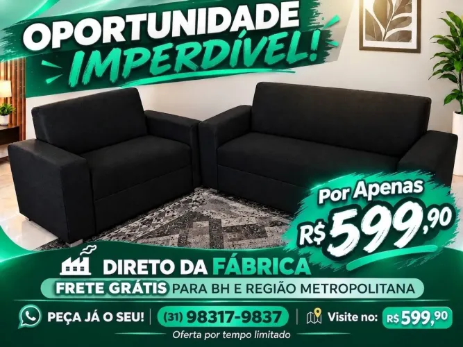 SOFÁ SUPER CONFORTÁVEL