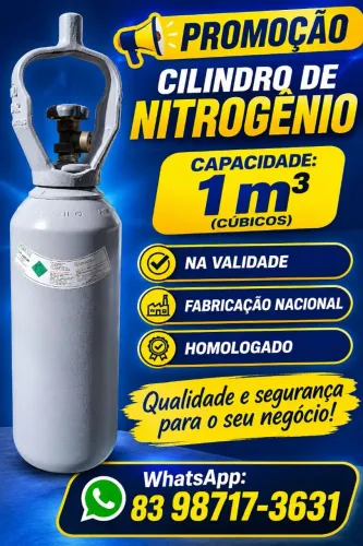 cilindro de nitrogênio de 1m3 nacional