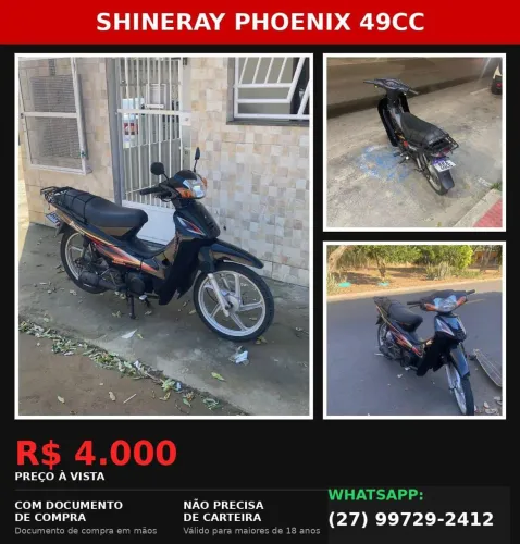 Vendo Shineray Phoenix