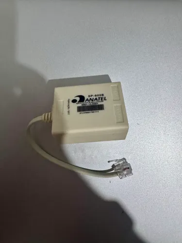 Filtro ADSL Splitter SP-605B Anatel - Divisor de Linha Telefônica