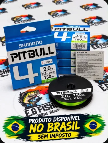 LINHA SHIMANO PITBULL 4X PE 2.0,1.5,1.2