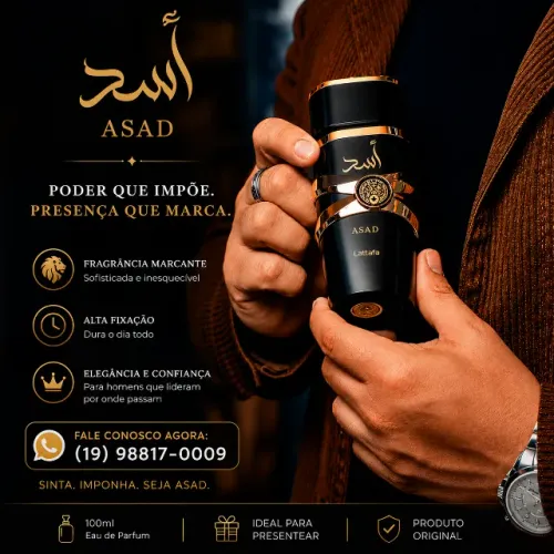 ÚLTIMA UNIDADE - PERFUME ÁRABE ASAD LATTAFA 100ML
