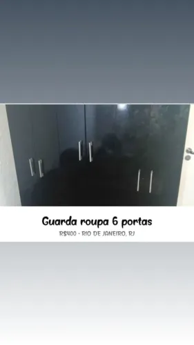 Armário solteiro 6 portas usado 2 meses já desmontado.