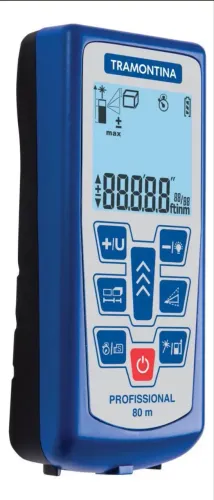 Trena A Laser Tramontina - 80metros 43151/380 - Medidor de Distancia