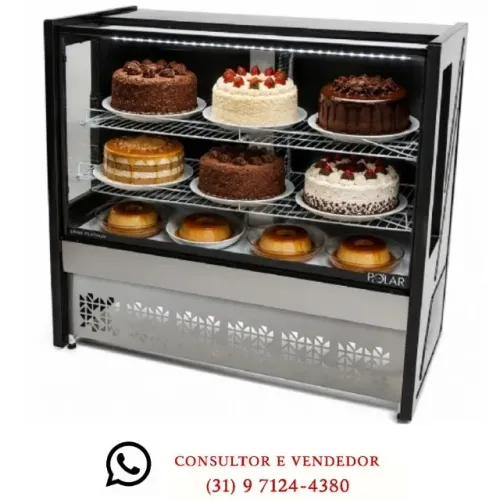 Balcão de Tortas 1,25M Ar Forçado Polar