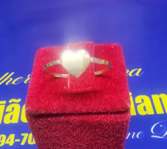 Anel Feminino Ouro 18 Kilates Peso 1.00 Grama